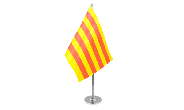 Catalonia Satin Table Flag